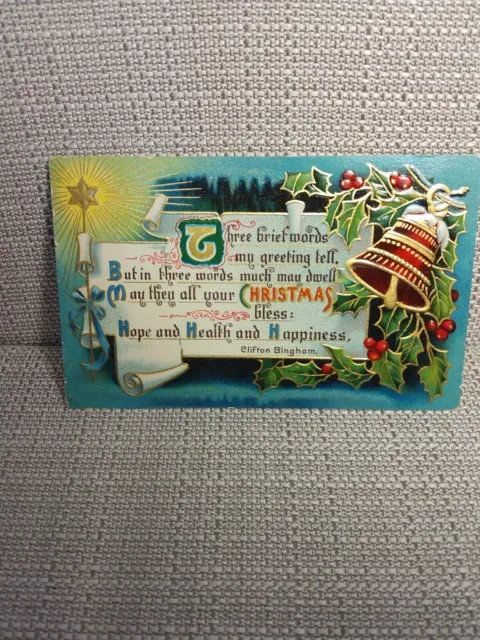 Vintage Christmas Postcard 1926