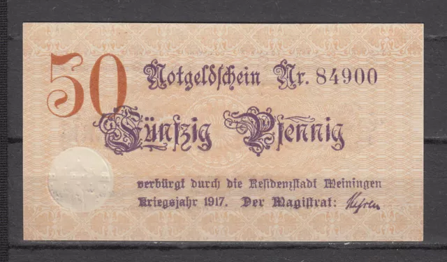 Meiningen - Stadt - 50 Pfennig - Tieste 4465-10.01