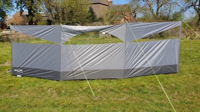 SUNNCAMP WIND JAMMER Plus Windbreak With Overhead Protection And Highline Window 47.50 PicClick UK