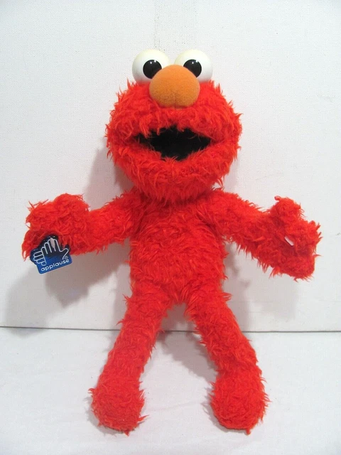 VINTAGE SESAME STREET Elmo 33cm Poseable Plush Toy Applause 1997
