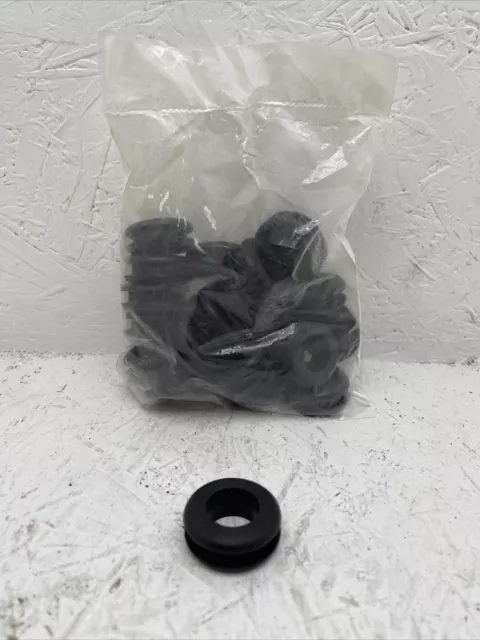 (Qty. 25)Rubber Grommet Fits 3/4" Diameter Hole and 1/2" Thick Panel - 1-3/8" OD