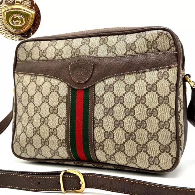Gucci  Shoulder Double Zip Sherry Line Gg Supreme