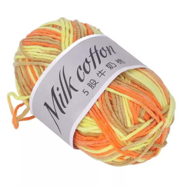 1x 5 Strands Crochet Yarn Milk Cotton Thread Crochet Knitting Chunky Yarn HOM