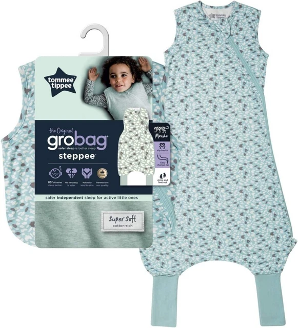 Saco de dormir Tommee Tippee Steppee con piernas, 6-18 meses - 1,0 tog - verde tierra