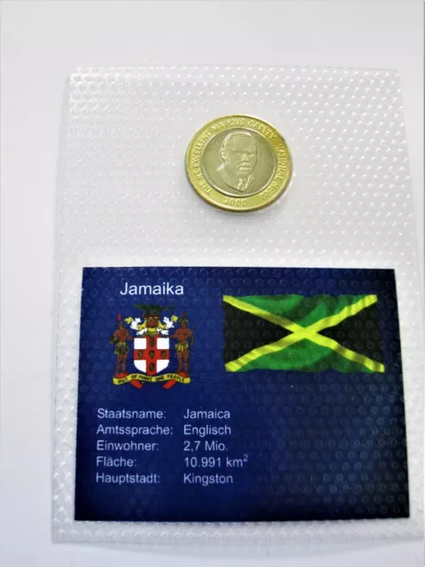 Jamaika  20 Dollars  2000  "Marcus Garvey"  im Blister