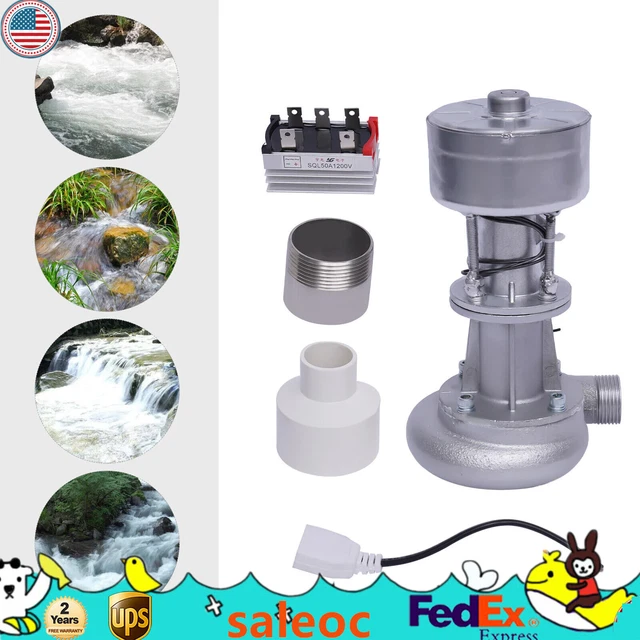 Portable Micro Hydroelectric Generator Mini Water Turbine Hydro Power 500w 110v