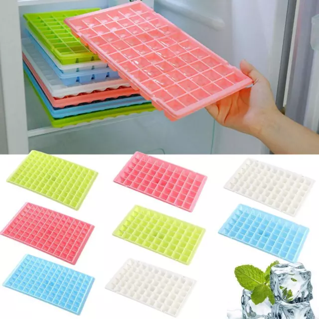 60-96Grids Plastic Ice Cube Plastic Thickened Ice Grid Creative Ice Making Mold<
