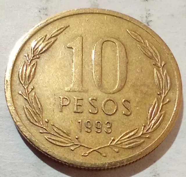 10 Pesos 1993 Chile Coin