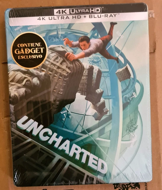 Uncharted Blu Ray 4K Steelbook Neuf Sous Blister Brand New