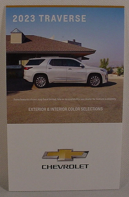 2023 Chevrolet Traverse  Paint Color Chip Brochure - Original