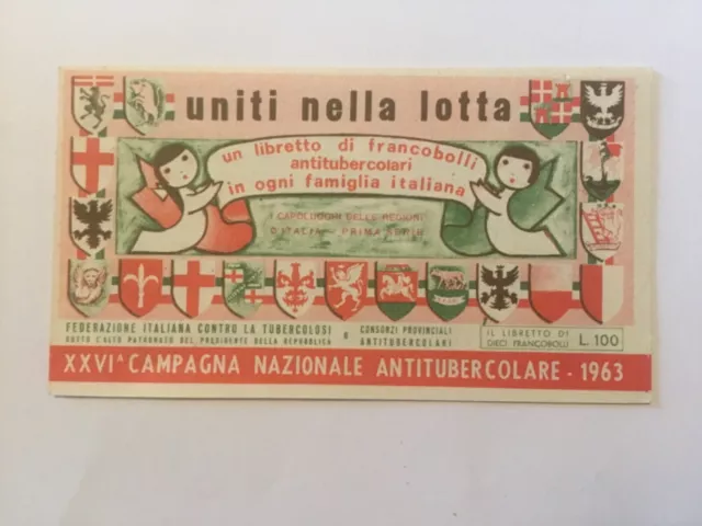 Italia - Libretto Francobolli Antitubercolari 1963