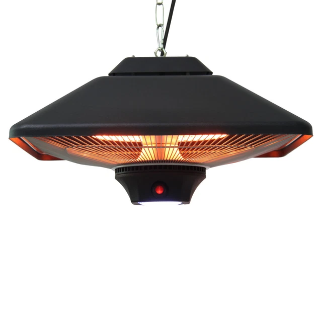 Terrassenstrahler Heizstrahler Decken mit LED Beleuchtung Fernbedienung 2000W