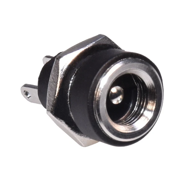 5 X Connecteurs DC Jack 5.5x2.5mm FEMRA - Pour Panneau Châssis, Neufs