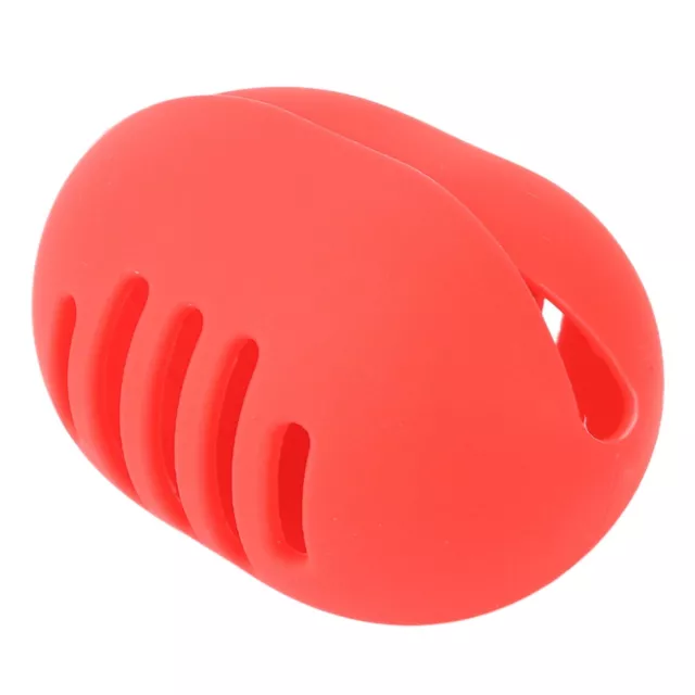 2 Pcs Porte-éponge En Silicone Rouge Double Face Ventilé Make Up Beauty Sponge