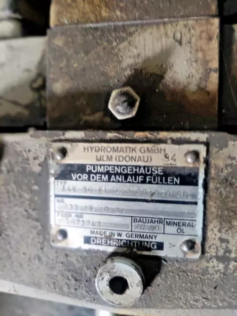 Hydromatik A4V 56 EL 1. 0 001010-S0 Hydraulic Pump