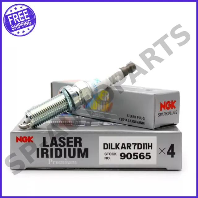 4 - NGK (90565) DILKAR7D11H Laser Iridium Spark Plug FITS NISSAN ROGUE QASHQAI