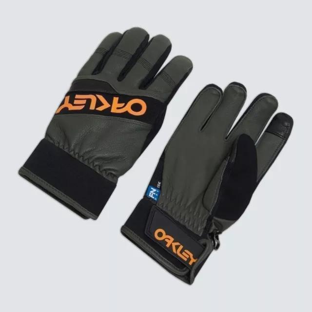 Oakley factory winter gloves 2.0 new dark brush guanti ski snowboard new s m ...