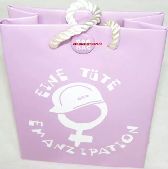 Gagbag Sprechende Geschenktüte Eine Tüte Emanzipation Neu