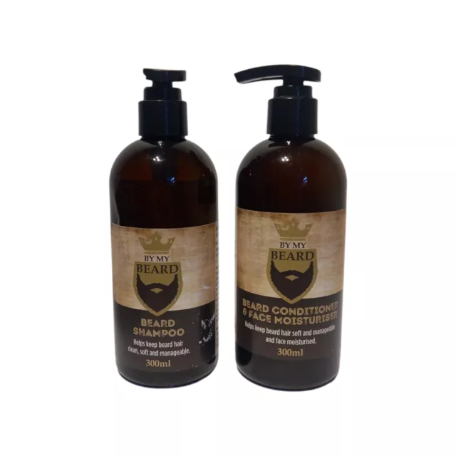 By My Beard shampoo e balsamo per barba con idratante 300 ml