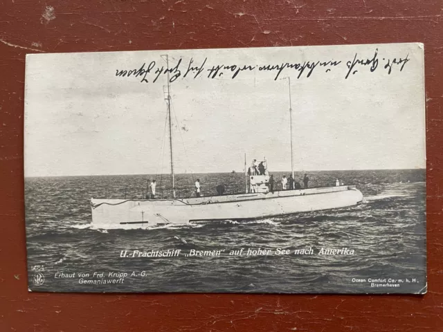 Kaiserliche Marine U-Boot Bremen Feldpost Fieldpost