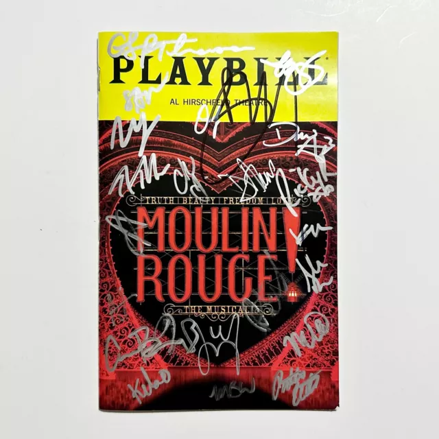 Moulin Rouge Cast Signed Playbill - Boy George / Courtney Reed / Derek Klena