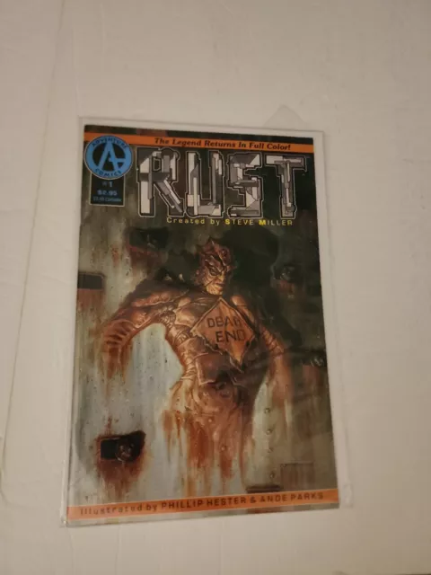 Rust Comic Book #1, Adventure Comics 1992, 1st Cameo of Spawn in Ad