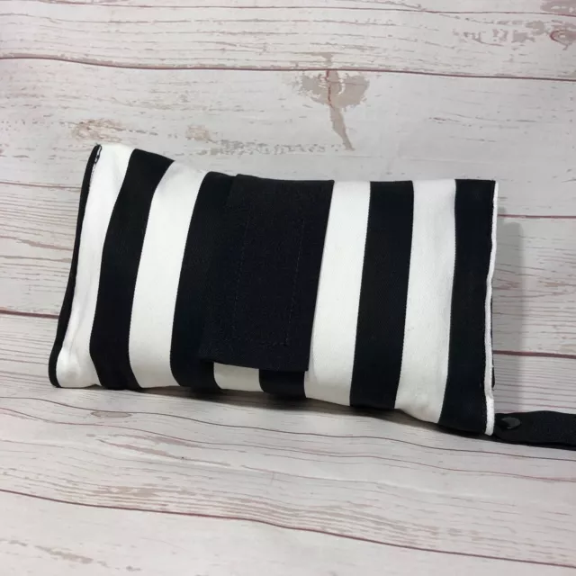 Nappy wallet diaper clutch baby diaper bag black white stripe diaper clutch