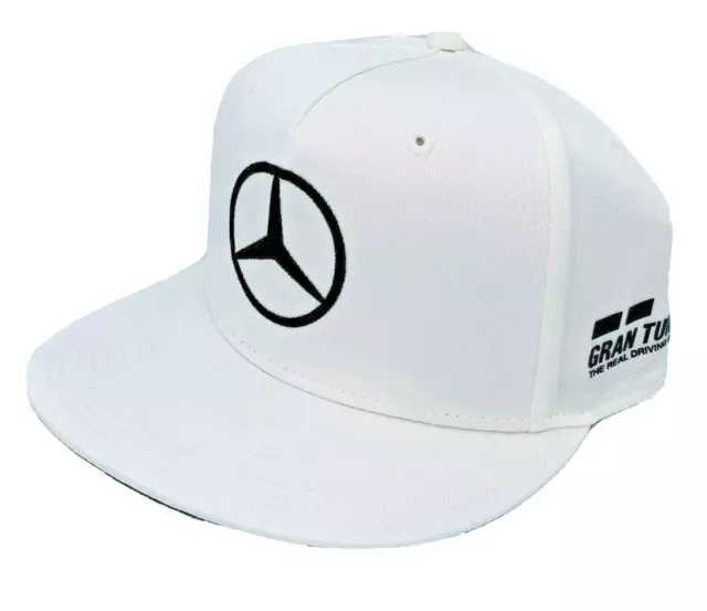 Mercedes AMG Petronas Kappe Mütze Lewis Hamilton 2018 Team Cap Monster E Weiss