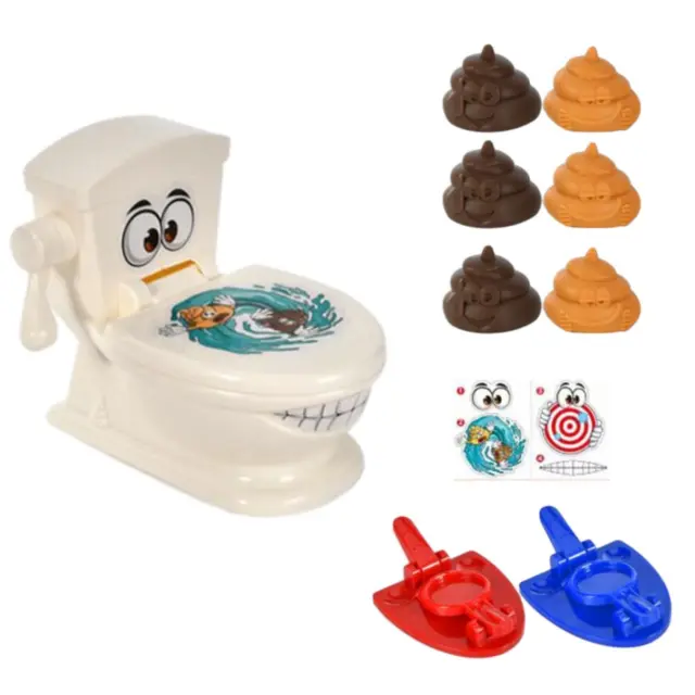 Poop Dexterity Launchers Poop Toy Toilet Toy for Children Kid Christmas Gift