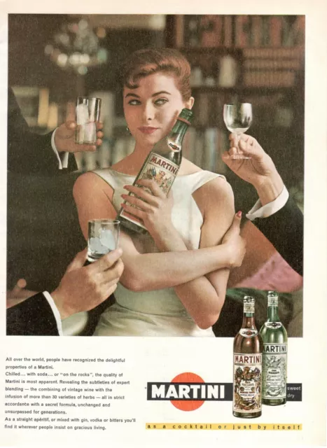 Martini & Rossi Apéritif Vermouth Publicité 1 Page D'Origine 1959 Vintage