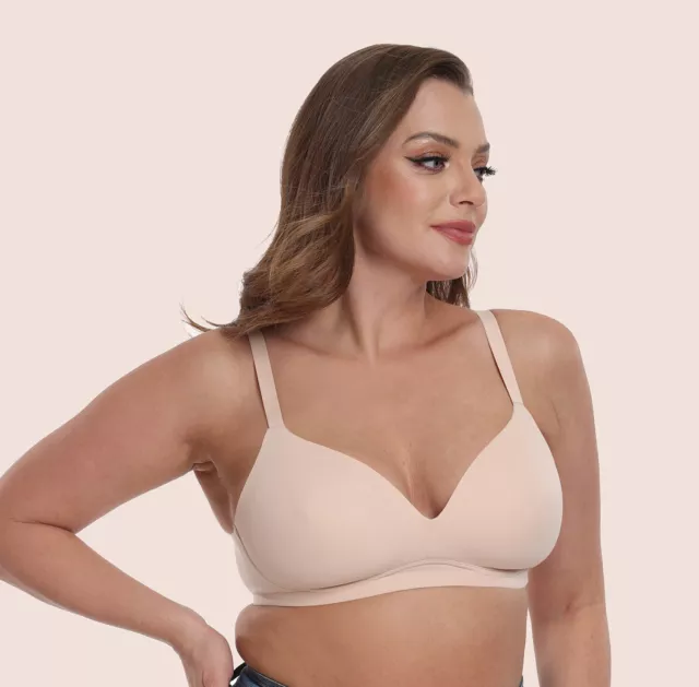 MOULDED BRA NON Wired T-Shirt Bra Smooth Lightly Padded Bras