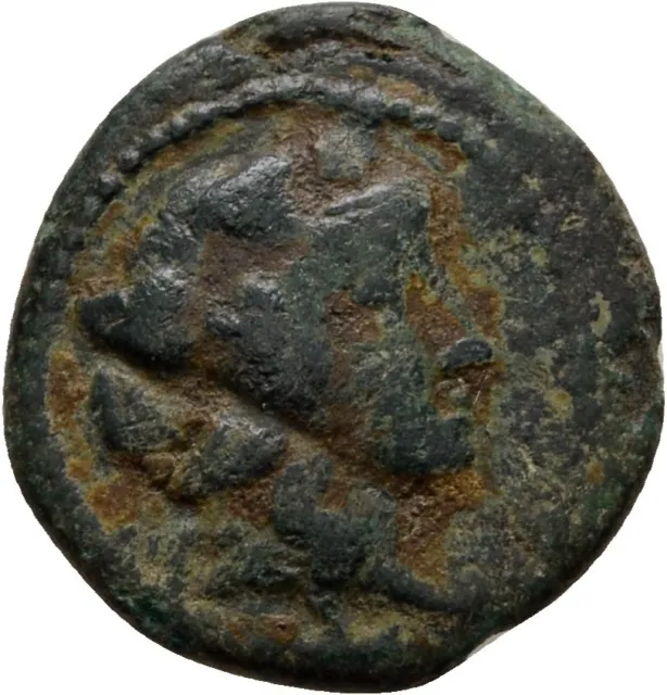 Macedonia Salonicco Dioniso capra bronzo 20 mm/4,5 g originale #HPK1742