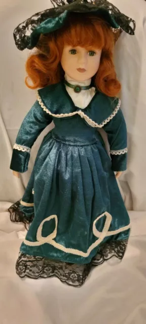 Rare HTF Vintage 1960s Southern Belle Bisque/Porcelain Doll and Stand