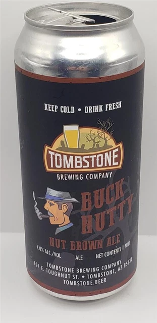 Craft Beer Can Tombstone Brewing Company Buck Nutty Nut Brown Ale Pour Flights