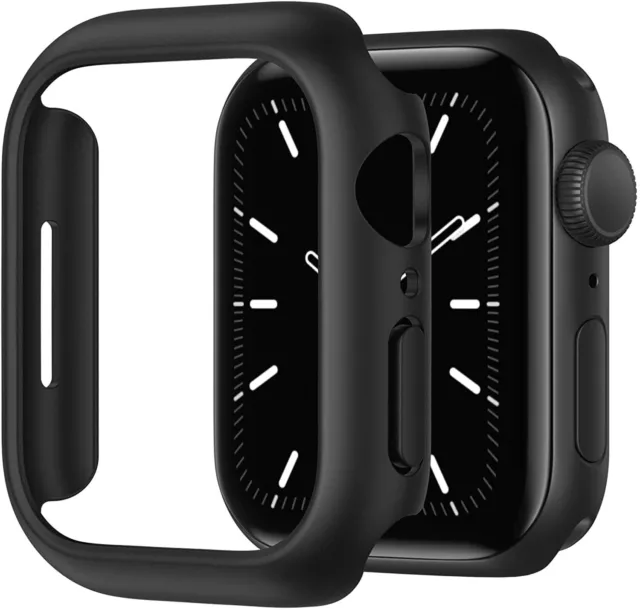 Hülle für Apple Watch Series 8 7 41mm / 45mm Cover Hard Case Schutzhülle Schwarz