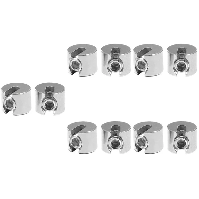 10 Pcs Attache De Fil Pince À Corde Serre-câble Métallique Serre-fil