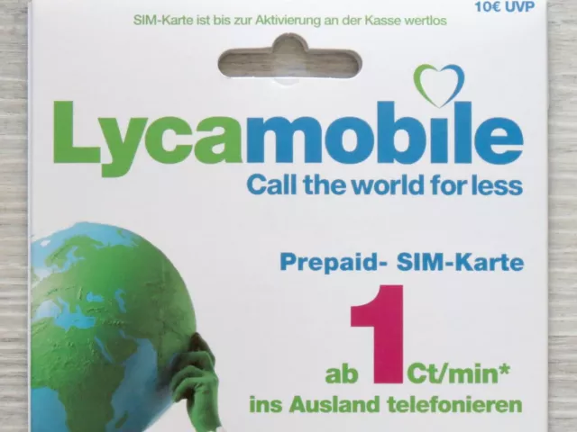 Lyca 7GB Internet & Alllnet Plat & 250 Minutes 49 Pays Partout dans le Monde " 3
