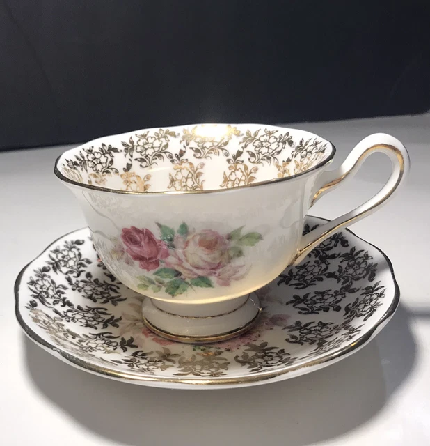Royal Albert Aynsley Pembroke England Bone China Cup And Saucer