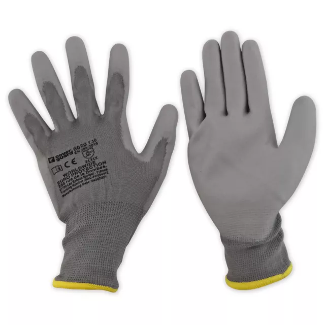 Gants De Travail Enduits Taille 10 - Lot De 5 Paires