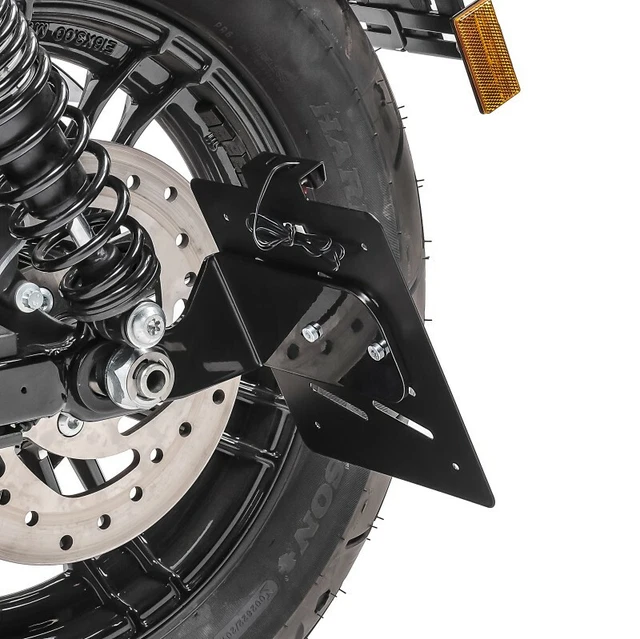 Supporto Laterale Con Portatarga E Fanale LED Per Harley Davidson - Staffa Fanale Posteriore