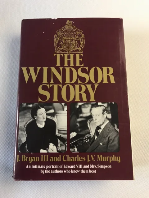 The Windsor Story 1979 Edward VIII Mrs Simpson Biography Hardcover Vintage Book