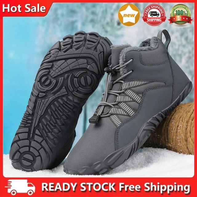 WOMEN SNOW BOOTS Oxford Cloth Men Hiking Boots Rubber for Outdoor