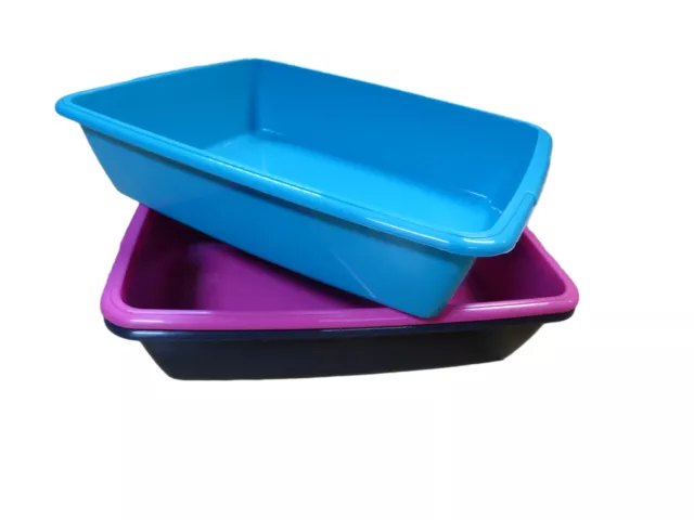 Medium Cat Litter Tray Plastic Pet Toilet Kitten Rabbit Training Litter Box 40cm