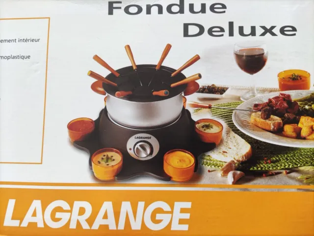 Lagrange - Set wok et fondue électrique 900w 8 fourchettes