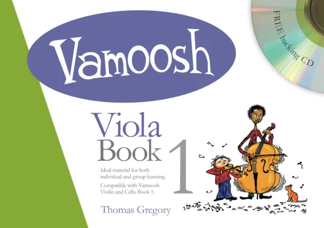 Vamoosh Viola Book 1 for Kids Teacher or Classroom Sheet Music & Play-Along CD