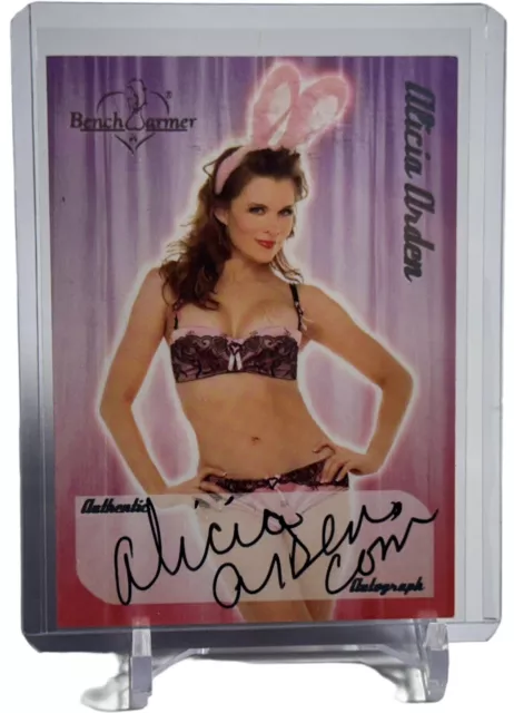 Alicia Arden Bench Warmer Benchwarmer Autograph Auto Card #15 W/Top Loader