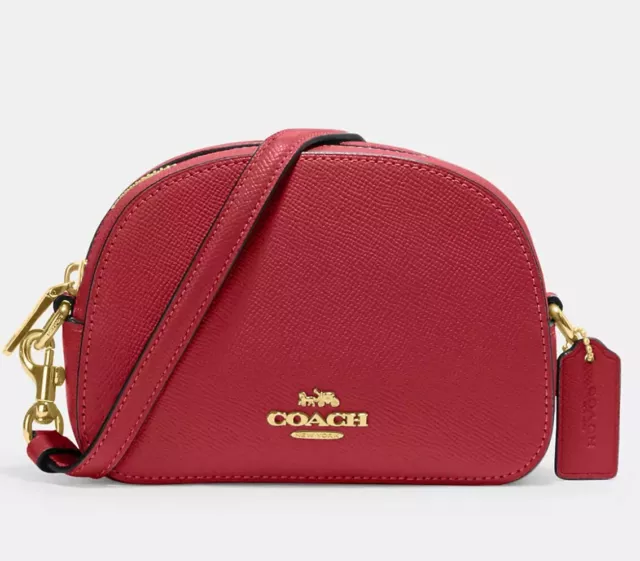 Nwt Coach Mini Serena Crossbody In Im/Gold Red 97561