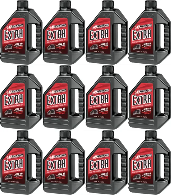 Maxima Extra High Performance 10W40 Synthetic 4T Engine Motor Oil 1 Liter 12Pack