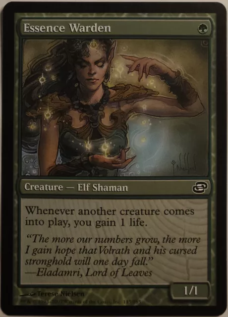 Magic the Gathering MTG Essence Warden Green Planar Chaos Common