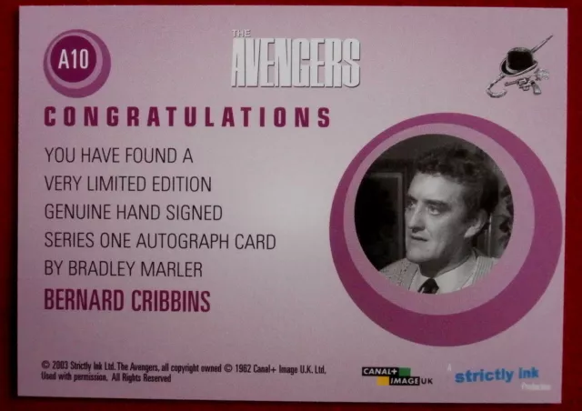 THE AVENGERS - Bernard Cribbins - handsignierte Autogrammkarte - LIMITIERTE EDITION 2